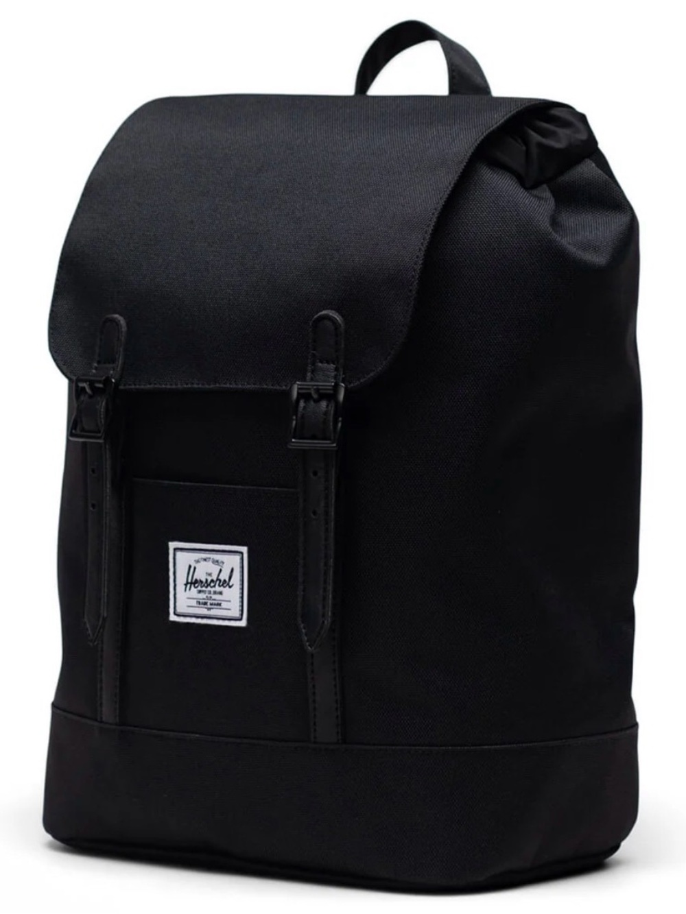 Herschel Supply Company Mini Black Backpack with Flap Closure